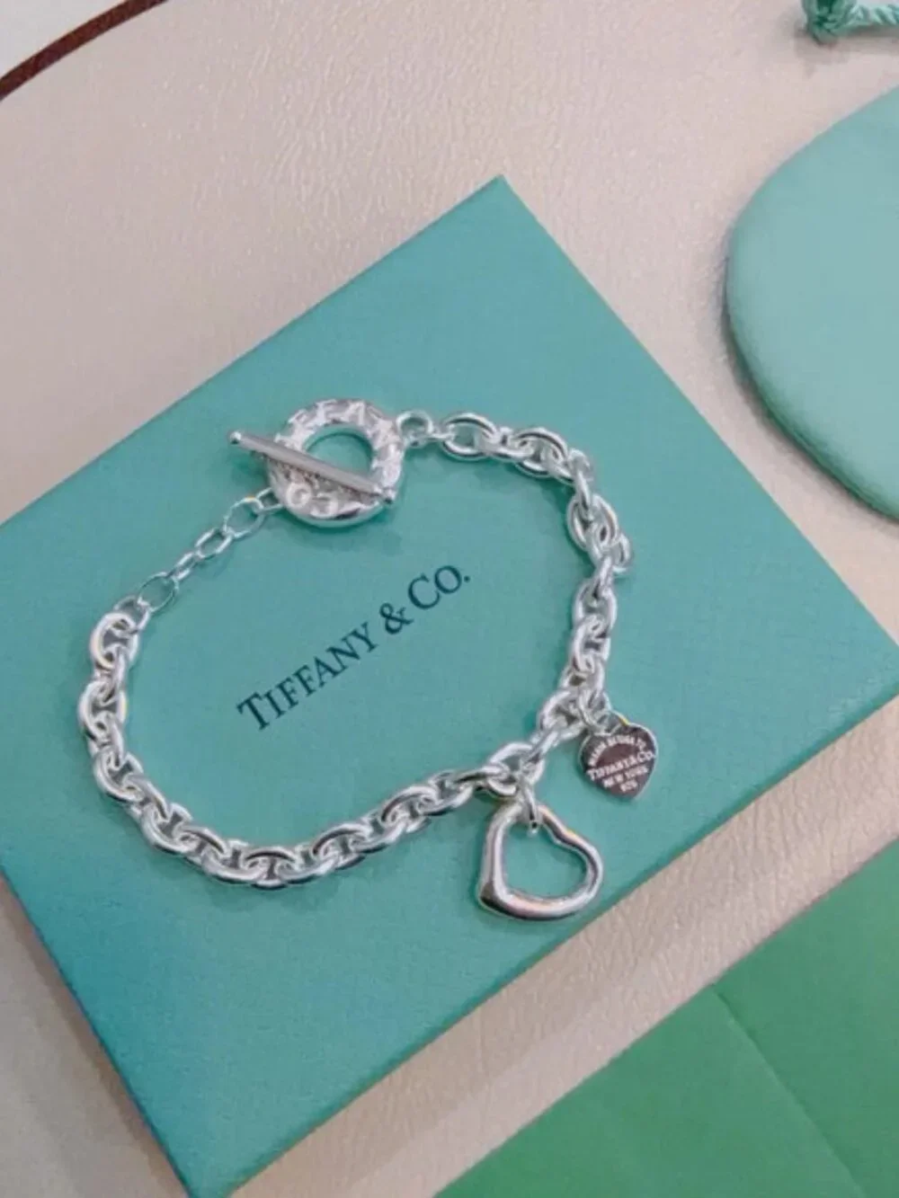 Tiffany & Co. Silver Openwork Heart Bracelet